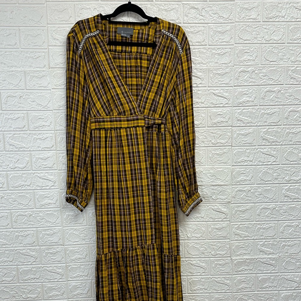 Anthropologie paid wrap dress size medium